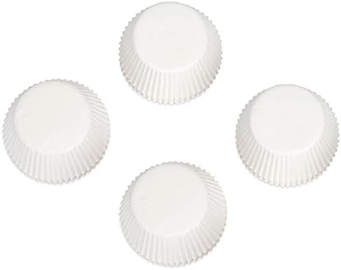 Gifbera Mini White Cupcake Liners 400-Count, Greaseproof Paper Muffin Baking Cups for Baking, Wedding, Celebration...
