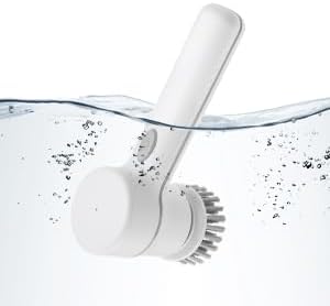 Electric Spin Scrubber Cordless Power Cleaning Brush with 5 Replaceable Brush Heads Rechargeable Scrubber for Bathroom Tub Sink Kitchen Dishes Til...