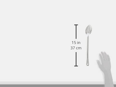 Winco Stainless Steel Basting Spoon, Perforated, 15", 1.2mm...