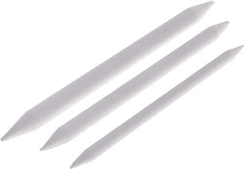 3 Sizes Blending Smudge Stump Stick Art Drawing Tools Deft Art Pencils, Drawing Pencils Sketch White Pens for Artists Students Beginner for Studen...