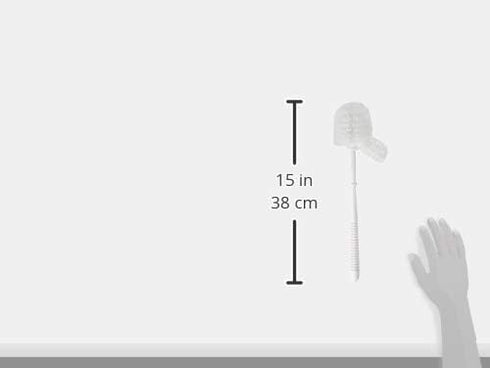Ettore 31019 Toilet Bowl Cleaning Brush,White...
