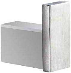 Klabb Square Type SUS 304 Stainless Steel Coat Hook Single Towel/Robe Clothes Hook for Bath Kitchen Garage Heavy Duty Contemporary Square Style Wa...