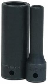 Williams JHW14M-622 SUPERTORQUE 1/2-Inch Drive Deep Impact 6 Point Socket 22mm Size, Black Industrial Finish, Designed for Maximum Engagement on 6...