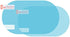 2PCS Film Anti Rain Water Repellent Film Car Mirror Window Clear Films Anti Dazzle Rearview Mirror Anti Fog Rainproof Film (Elliptic-110x85mm)...