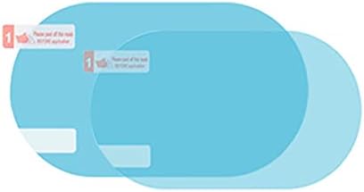2PCS Film Anti Rain Water Repellent Film Car Mirror Window Clear Films Anti Dazzle Rearview Mirror Anti Fog Rainproof Film (Elliptic-135x95mm)...