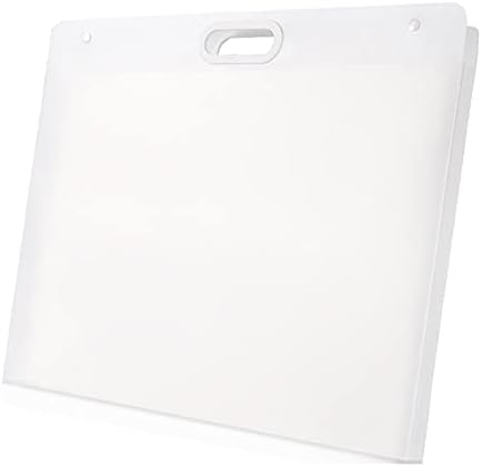 Plastic Art Portfolio, Large Art Portfolio with Handles,Waterproof Portfolio Folder for Artwork, Arts Storage Case for Drawing Sketch Photography ...