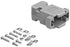 D-Sub Connector Crimp Unshielded Plastic Hood DIY Kit (DB9, Female)...
