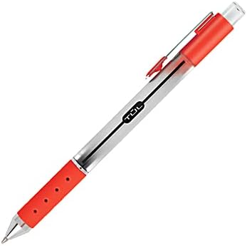 TUL Retractable Gel Pens, Medium Point, 0.7 mm, Silver Barrel, Assorted Inks, 4-Pack (Blue, Red, Green and Sky Blue)...