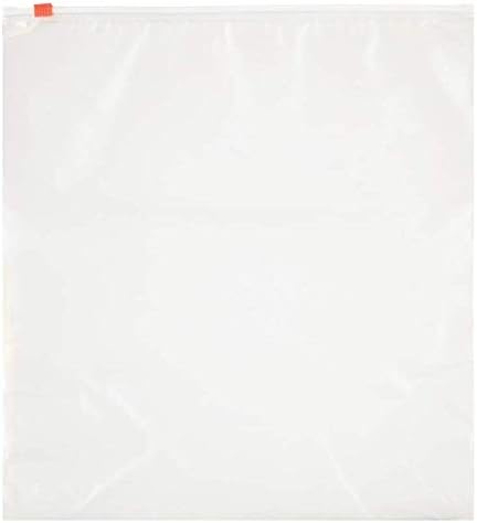 Nicole Home Collection Premium Clear 2 Gallon Zip Seal Challah & Freezer Bags - (15 Pack) - Perfect for Baking, Freezing & Everyday Use...