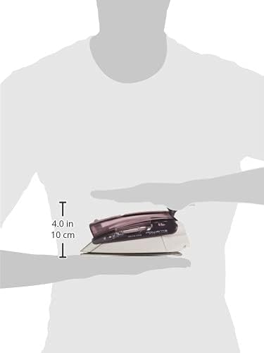 Rowenta Travel Iron, Pro Compact Stainless Steel Soleplate Hand Held Steamer Iron for Clothes, 200 Microsteam Holes, 1000 Watts Ironing, Fabric St...