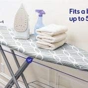 EPICA Silicone Coated Ironing Board Cover- Resists Scorching and Staining - 15" x54 (Grey Circles)...