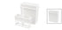 uxcell A14031200ux0237 Plastic Covered 24 Slots Staining Jar Rack White for Microscope Slides...