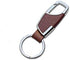 2PCS Stainless Steel Key Chain with Leather Heavy Duty Home Office Car Keychain with Key Ring Key Holder for Men and Women-Brown & Black...
