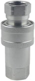 1-Set 1/2" NPT ISO5675 Ag Hydraulic Quick Connect Tractor Coupling/Couplers Ball Valva,Pioneer Type,Set w/Dust Cap...