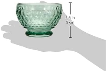 Villeroy & Boch Boston Colored Individual Bowl, Green, 4.5" Diamond Faceted Crystal...
