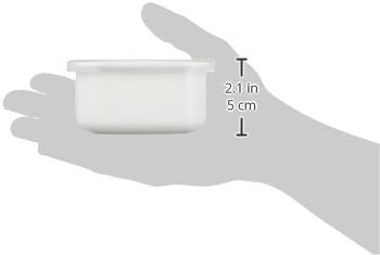 Noda Horo White Enamel Stockpot Food Container (S) Imported from Japan (One Pack)...