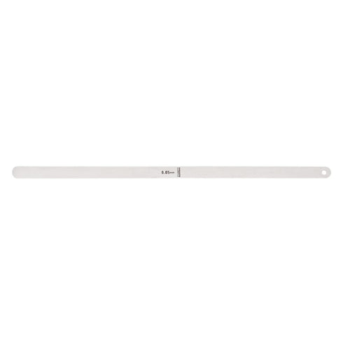 Starrett Tempered Steel Thickness Gage or Feeler Stock with Rounded Ends - Ideal for Carpenters and Home Improvement - .05mm Thickness, 30cm Lengt...