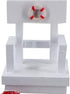 The Bridge Collection White Lifeguard Chair Figurine - Wooden White Indoor Miniature Beach House Decor for Tropical Home Decor - Coffee Table, Off...