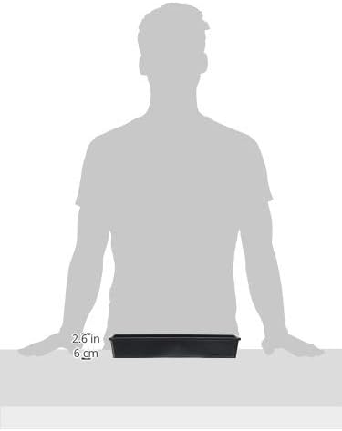 madesmart 12x3 Bin Multi-Purpose, Soft-Grip Handles, Non-Slip Feet & BPA-Free, Small, Carbon...