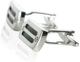 Industrial Silver-Tone Cufflinks...