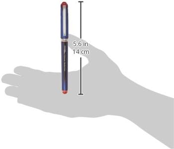 Pentel Energel Euro Ballpoint Pen, 0.5mm Needle Tip, Red Ink (BLN25-B)...