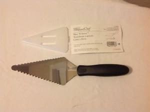 Pampered Chef Slice 'N Serve - Stainless Steel Flatware Pie Server | Serrated on Both Sides | Great for Cake, Tart, Dessert, Pizza Cutter #1166...