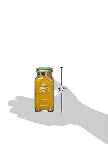 Simply Organic Ground Turmeric Root, Certified Organic | 2.38 oz | Pack of 2 | Curcuma longa L....