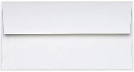 LUXPaper #9 Slimline Invitation Envelopes | 3 7/8" x 8 7/8" | Bright White | 24lb. Text | 50 Qty...
