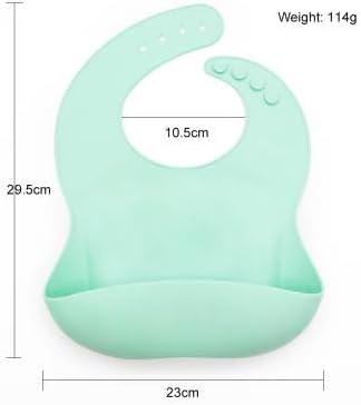 Silicone 2 Pack Baby Bibs for Babies & Toddlers (10-72 Months) Waterproof, Soft, Unisex, Non Messy....