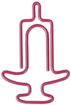 100 Count Pink Nurse Doctor Needle Syringe Shaped Paper Clips Great for Paper Clip Collectors or Office Gift - Comes in Round Tin with Lid and Gif...