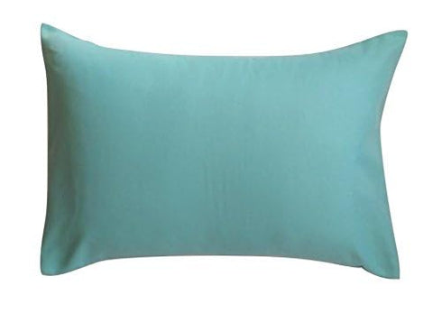 Toddler Pillowcase by Ella & Max. Aqua Color. Fits 13x18 & 14x19 Toddler Pillows. Easy to wash & no Ironing. Handmade in USA. Made of Luxury Micro...
