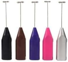 Mini Milk Electric Frother Handheld Battery Mixer Hand Blender Milk Foam Maker Milk Frother Coffee Mixer (Purple)...