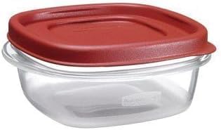Rubbermaid Food Storage Containers, 1.25 Cup Food Storage Containers, 9 Peice Set, Easy Find Lids, 4 Containers, 4 Lids Chalk Pen And Chalk Labels...