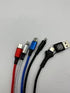 4 in 1 USB/USB-c to 2 USB-C to 2 Lightning Multicharging Cables for iPhones and Android Phones...