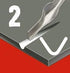 ESSDEE 1.5mm Linoleum Cutter Tool - No. 2 Size Lino Blades - High Carbon Steel - Pack of 5 Universal Cutter - Made in UK...