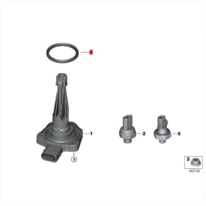 LINK-LOCK Engine Oil Level Sensor Gasket Seal Ring 12617604790 12618699944 for BMW N20 B48 Engine 1 Series 3 Series 5series X1 X3 X4 X5 X6 Z4 F15 ...