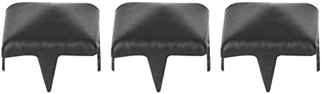 HEEPDD 200Pcs Rivets, 9mm Spike Studs DIY Leathercraft Spike Rivets Bag Leather Clothing Bag Decorative Shoes Rivet(Matte Black)...