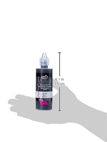 Tulip 41401 Dimensional Fabric Paint 4oz Slick Black...