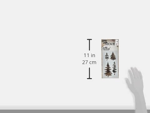 Stampers Anonymous Woodland Stencil, 28.3 x 11.4 x 0.1 cm, Multi-Colour...