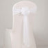 10pcs Spandex Stretch Ready to Use Chair Sashes Bows for Beach Wedding Party Decoration (White)...