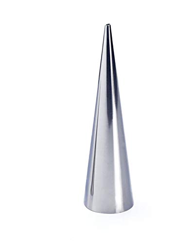 5 PCS Large Stainless Steel Conical Danish Large Screw Croissant Wrap Tool Baking Tool Horn Cake Mold...