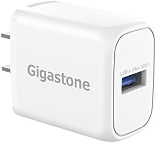 ?18W USB Charger??QC 3.0? Gigastone 18W USB Charger Type-A Wall Charger, Qualcomm Certified QC3.0, Compatible with iPhone iPad, Galaxy, LG, HTC, N...