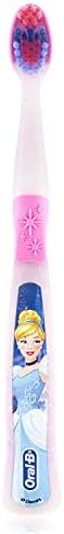 Oral-B Princess Toothbrush for Little Girls, Children 3+, Extra Soft, Cinderella Characters - 1 Count...
