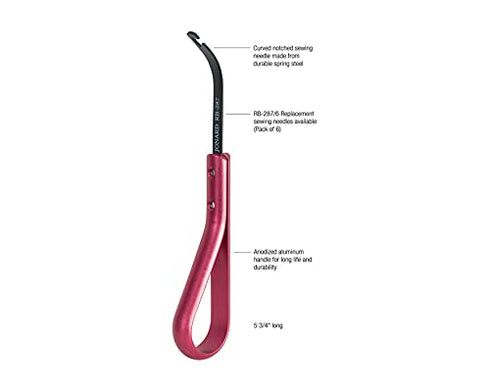 Jonard JIC-287 Cable Lacing Needle with Red Anodized Aluminum Handle, 5-3/4" Length...
