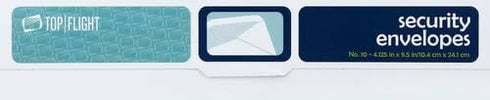 Top Flight Boxed Number 10 Security Envelopes, 4.125 x 9.5 Inches, White with Security Lining, 36 Envelopes per Box (6900583)...