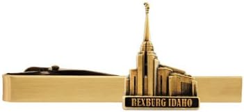 LDS Rexburg Idaho Temple Gold Steel Tie Bar - Tie Clip - Priesthood Gift, LDS Missionary, Tie Clip...