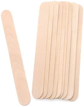 PandaSpa 100 Pieces Jumbo Craft Sticks, Premium Natural Wood for Building, Mixing, and Creating Craft Projects, Size 6 x 3/4...