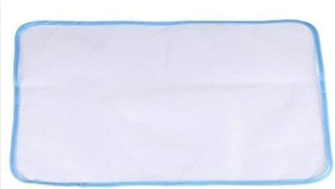 3Pcs Blue Protective Ironing Scorch-Saving Mesh Pressing Pad Mesh Cloth, No Melt Pressing Cloth for Easy Ironing and Protection,50x35 Deft Process...