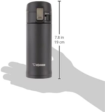 Zojirushi 0.36-Liter Stainless Steel Travel Mug, 12-Ounce, Black...