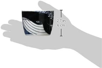 Minorutouki mino ware White Wave Whale Small Cups Set of 2, ?3.35×H2.64in 6.29oz Made in Japan...